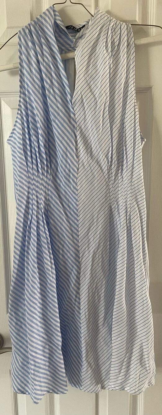 Women's Dress, Size M, Oeuvre blue/white stripe, $27, B52